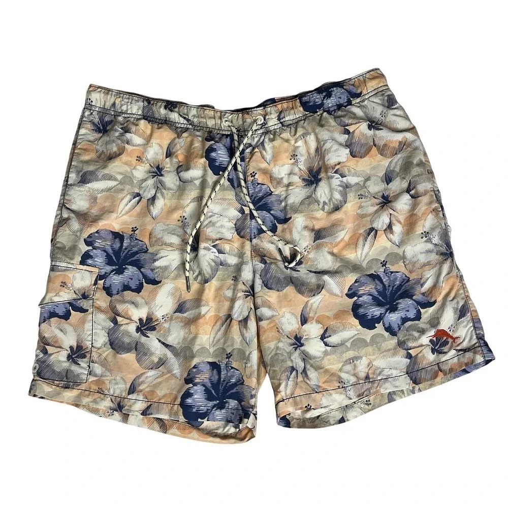 Tommy Bahama Relax Men's Swim Trunks Size L Tropical Floral Board Shorts